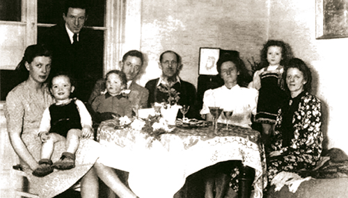 Ханс Штекль и семья